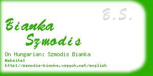 bianka szmodis business card